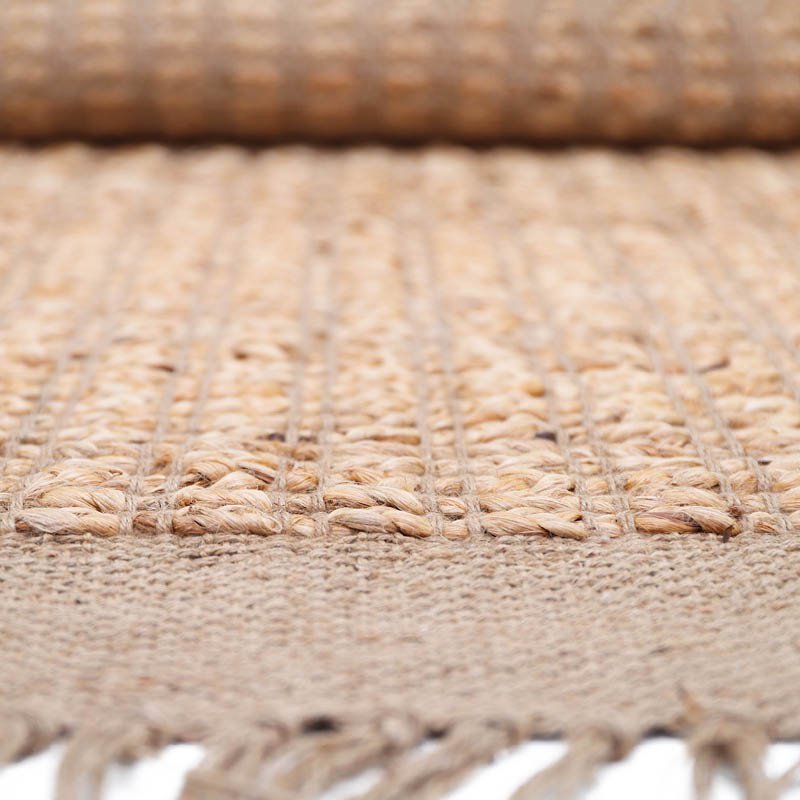 VIGGO naturel jute vloerkleed structuur