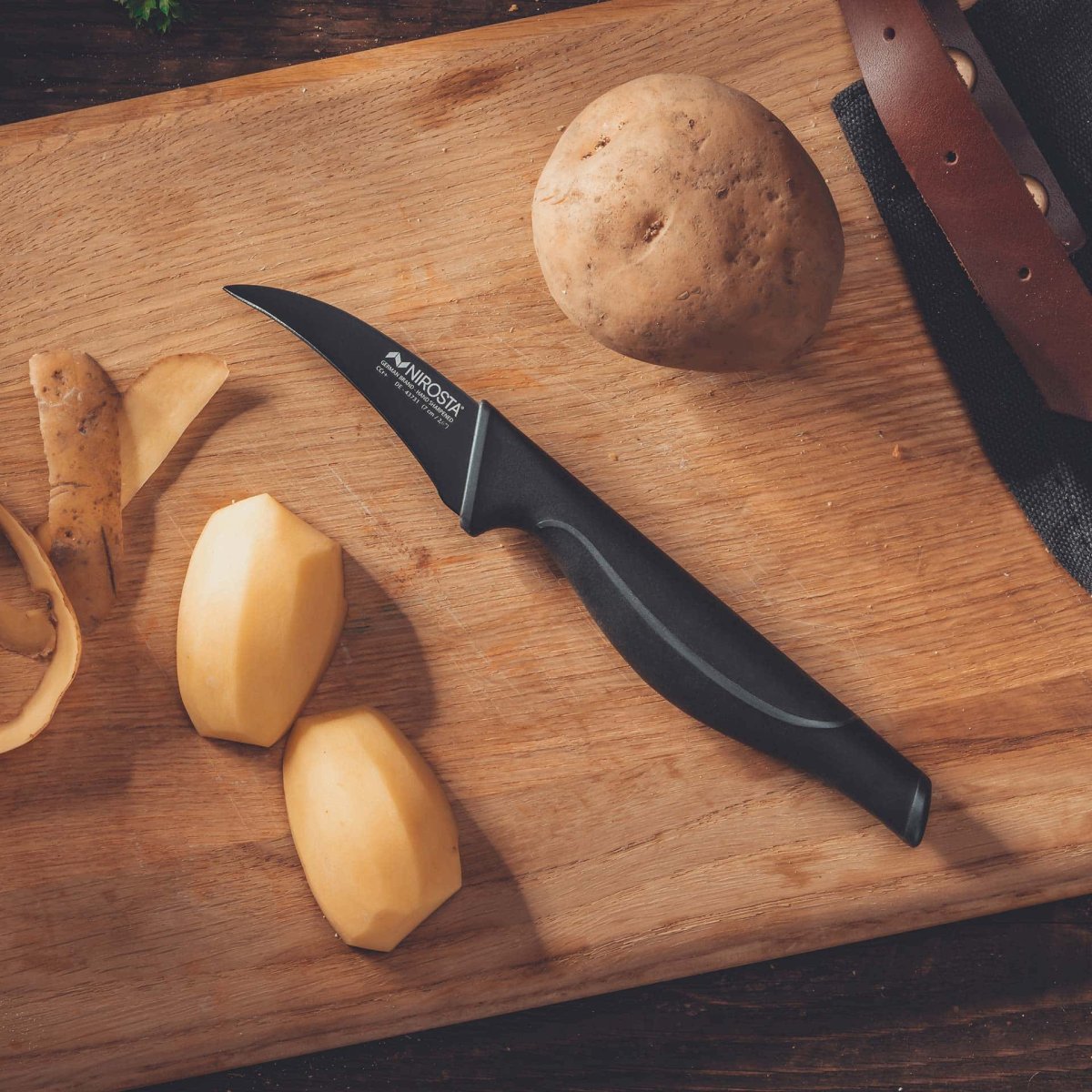 Paring knife 19 cm Nirosta Black Edition