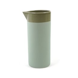 Pot à eau Cyl cer mat avec bande céladon 1000ml 8,5x20cm