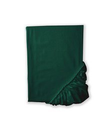 Prześcieradło satynowe z gumką Solid Royal Green