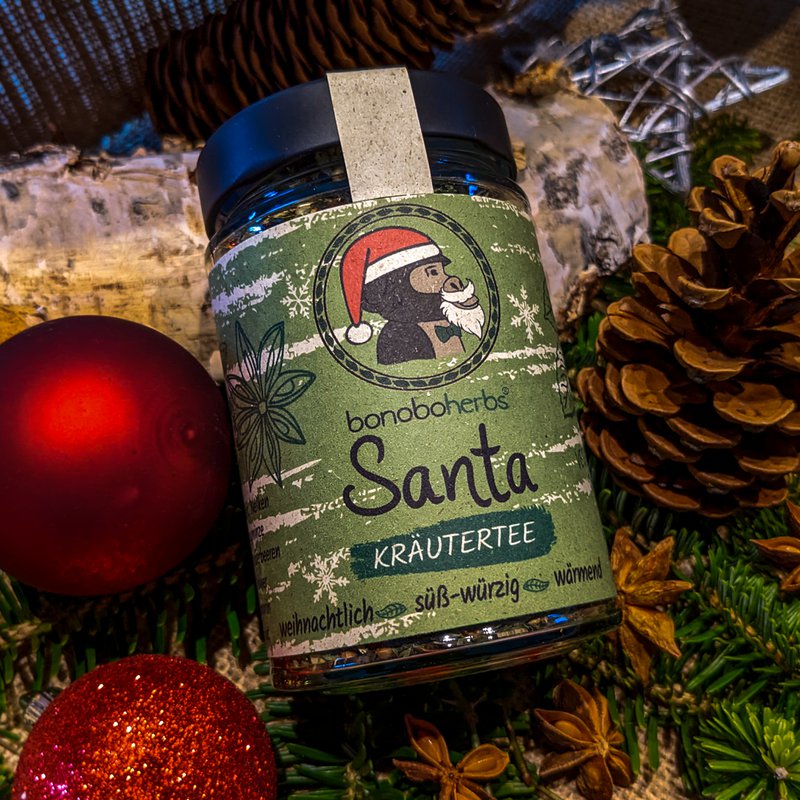 Santa herbal tea Christmas