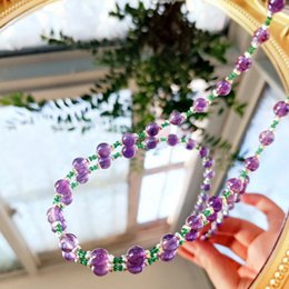 Set di gioielli incantati con ametista e onice verde