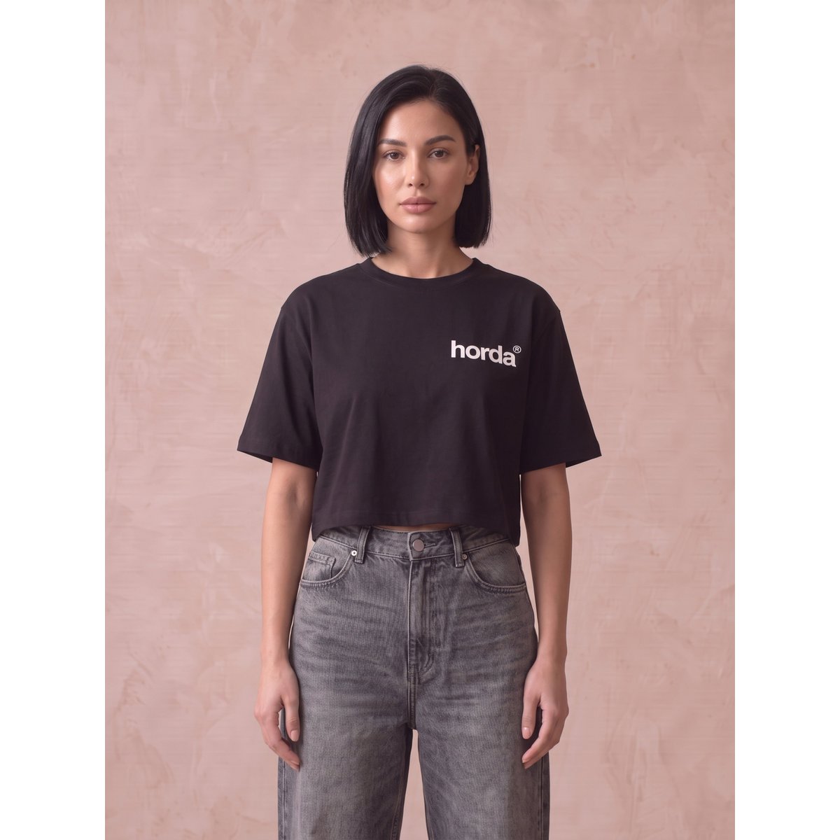 T-shirt Bijgesneden Donna Human Case