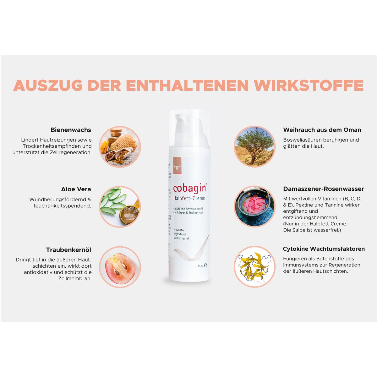 cobagin Halbfett-Creme 75ml