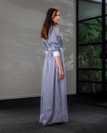 Long-sleeve shirtdress
