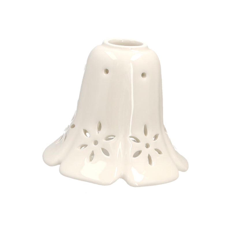 Lampenschirm aus Keramik, 6 Blütenblätter, D 13 cm