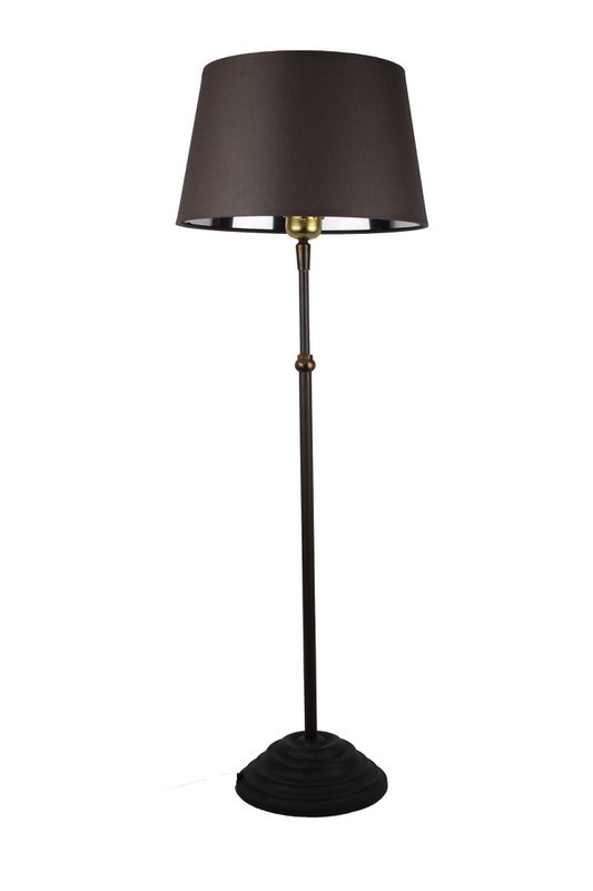 Lampenkap stof donkergrijs/binnenkant zilveren kap 25/20/15 cm