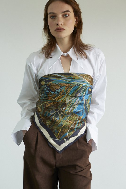 Foulard Medusa's Flower 100% Seta (3 colori)