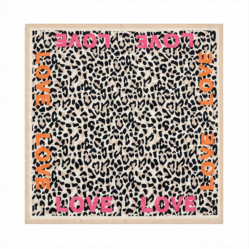 HS 70x70 Satin Look Scarf Animal Print - Multiple Prints