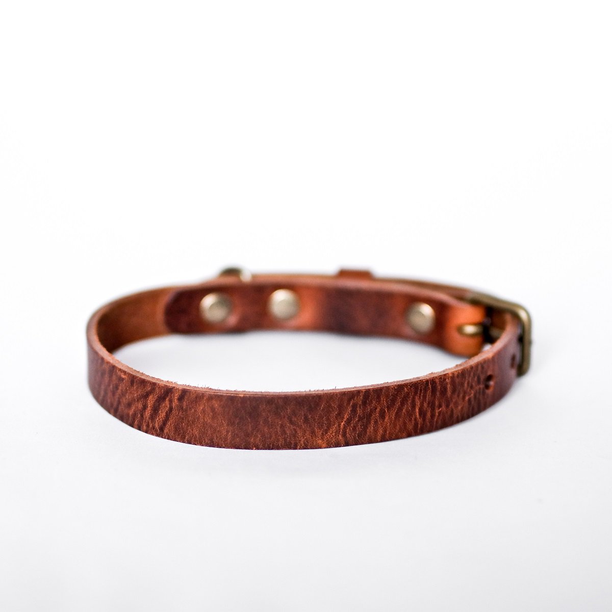 No Fuss Halsband Hundeleder Braun