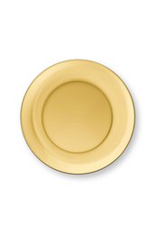 Set/4 Plates Gold 12cm