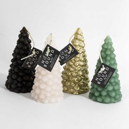 Schwarze Weihnachtsbaumkerze