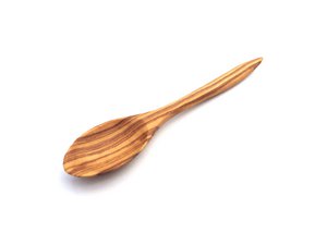 Filigrain lepel 12 cm handgemaakt van olijfhout