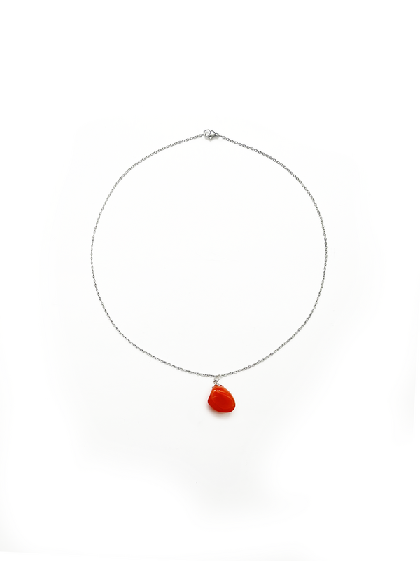 Edelsteinkette mit Carneool - Positivität