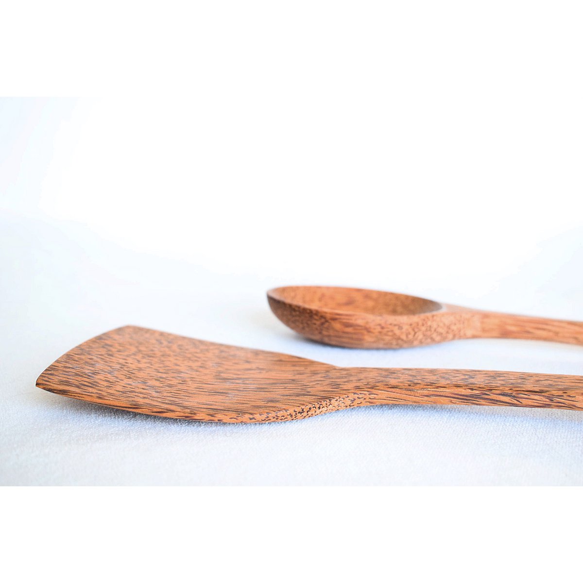 Træ køkkenspatel | Stor størrelse 33 cm | naturlig