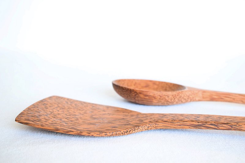 Træ køkkenspatel | Stor størrelse 33 cm | naturlig