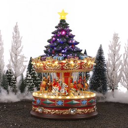 Carrusel en miniatura Christmas Village Multicolor