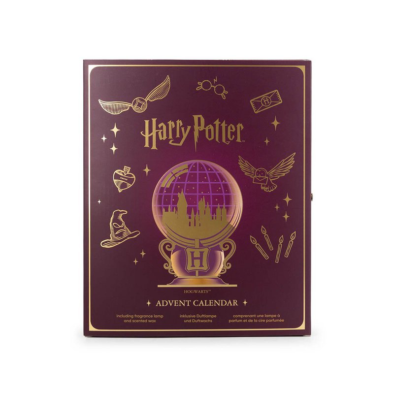 Adventskalender Harry Potter™ med fyrfadslys duftlampe + 24 x duftvoks