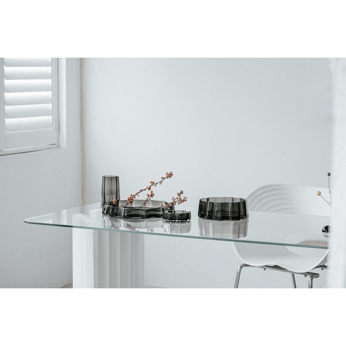 Moderno-Classico Vaso di lusso, design elegante, LENOX 30 Grigio