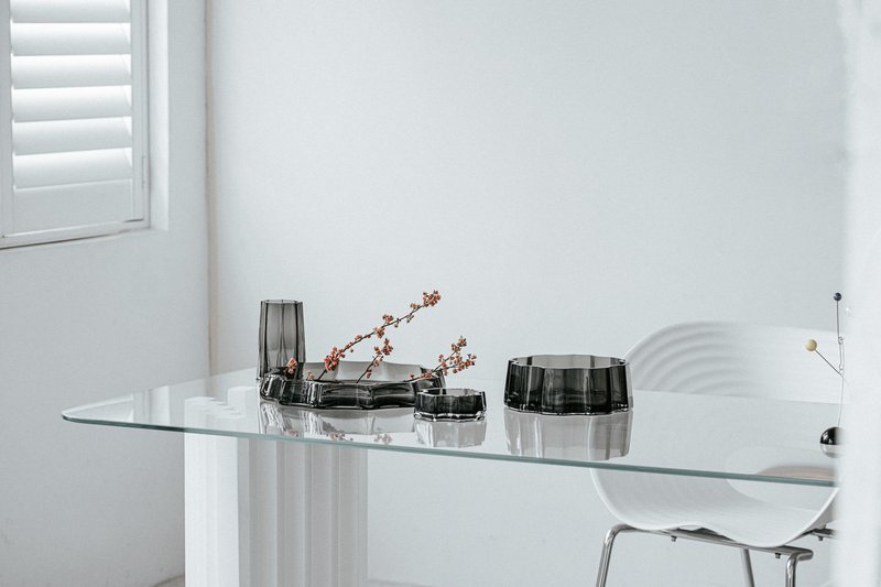 Modern-Classic Luksus vase, stilfuldt design, LENOX 30 Grå