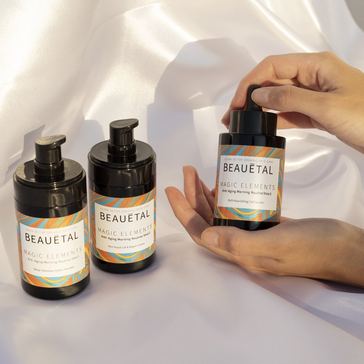 MAGIC ELEMENTS. 3-Phasen-Anti-Aging-Kur. Bio-Wirk-Kosmetik