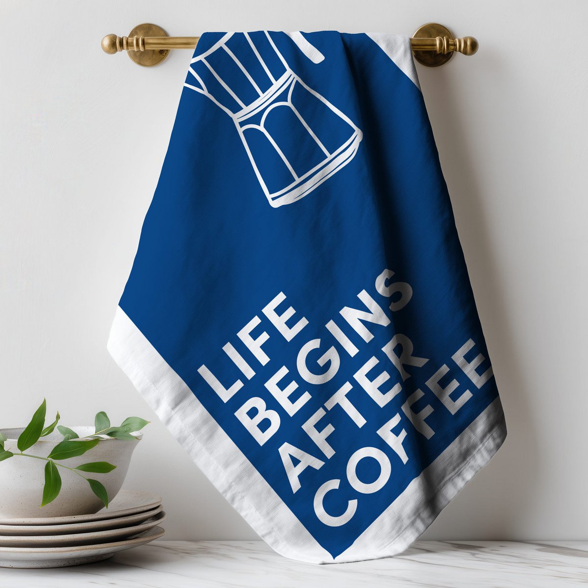 Geschirrtuch Bio Baumwolle - Kaffee - Nr. 4