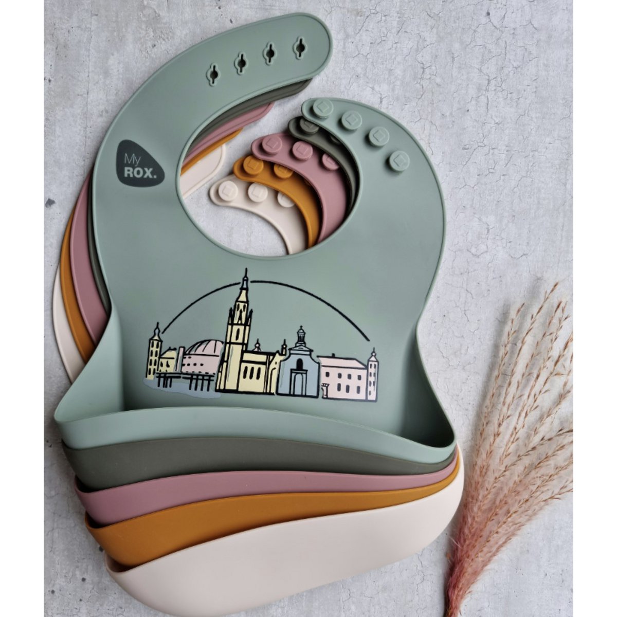 Silicone Bib Breda Olive