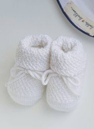 Newborn støvletter - cremet hvid