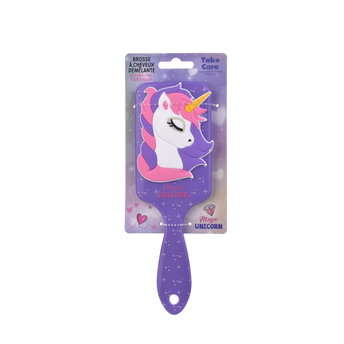 Unicorn - Lilla hårbørste