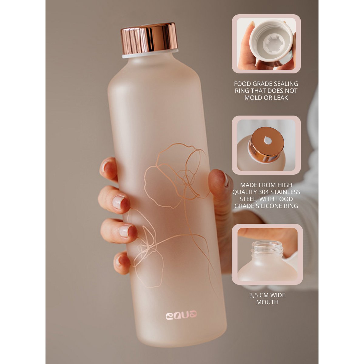 EQUA Glass Bottle Bloom