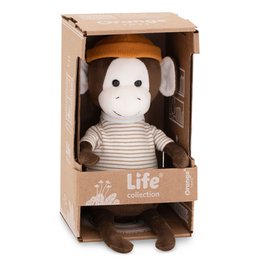 Plush toy, Life -  Charlie the Monkey: Orange Hat (25cm)