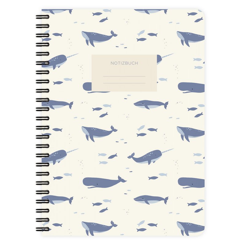 Notesblok Ocean mønster A5
