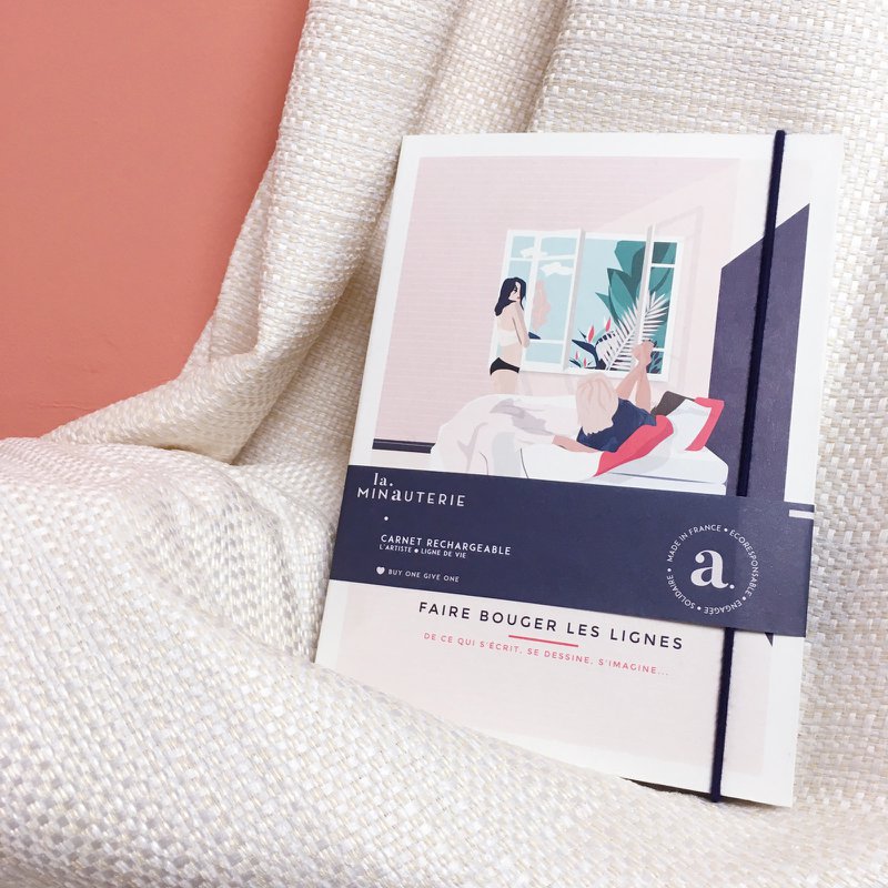 Refillable sketchbook "The Artist" - Kraft sheets + Blanks