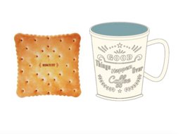 Coffee Bar Latte Cup creme/blau Untersetzer 400ml