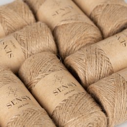 Sensy Premium Natural Jute Garn Best Arts Crafts Gavegarn Julegarn Holdbar pakkesnor (328 fod)