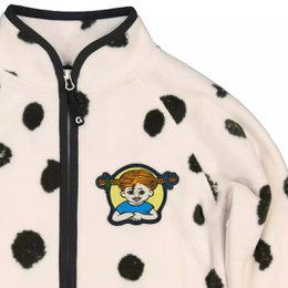 Fleecejacke Pippi Langstrumpf Weiß