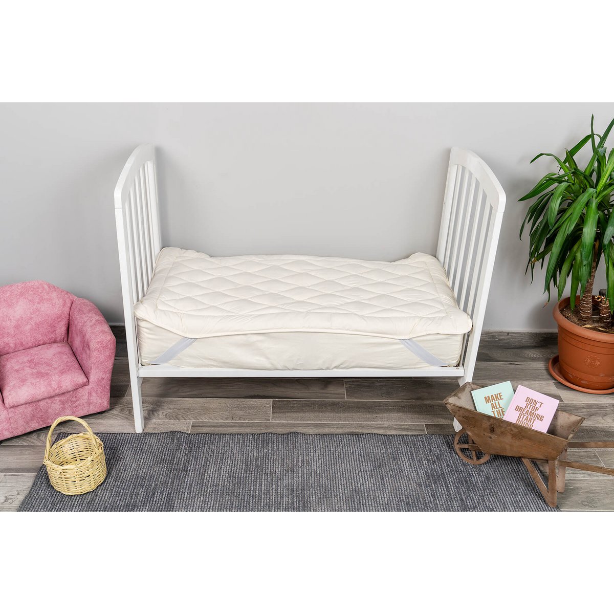 Wool toddler mattress topper