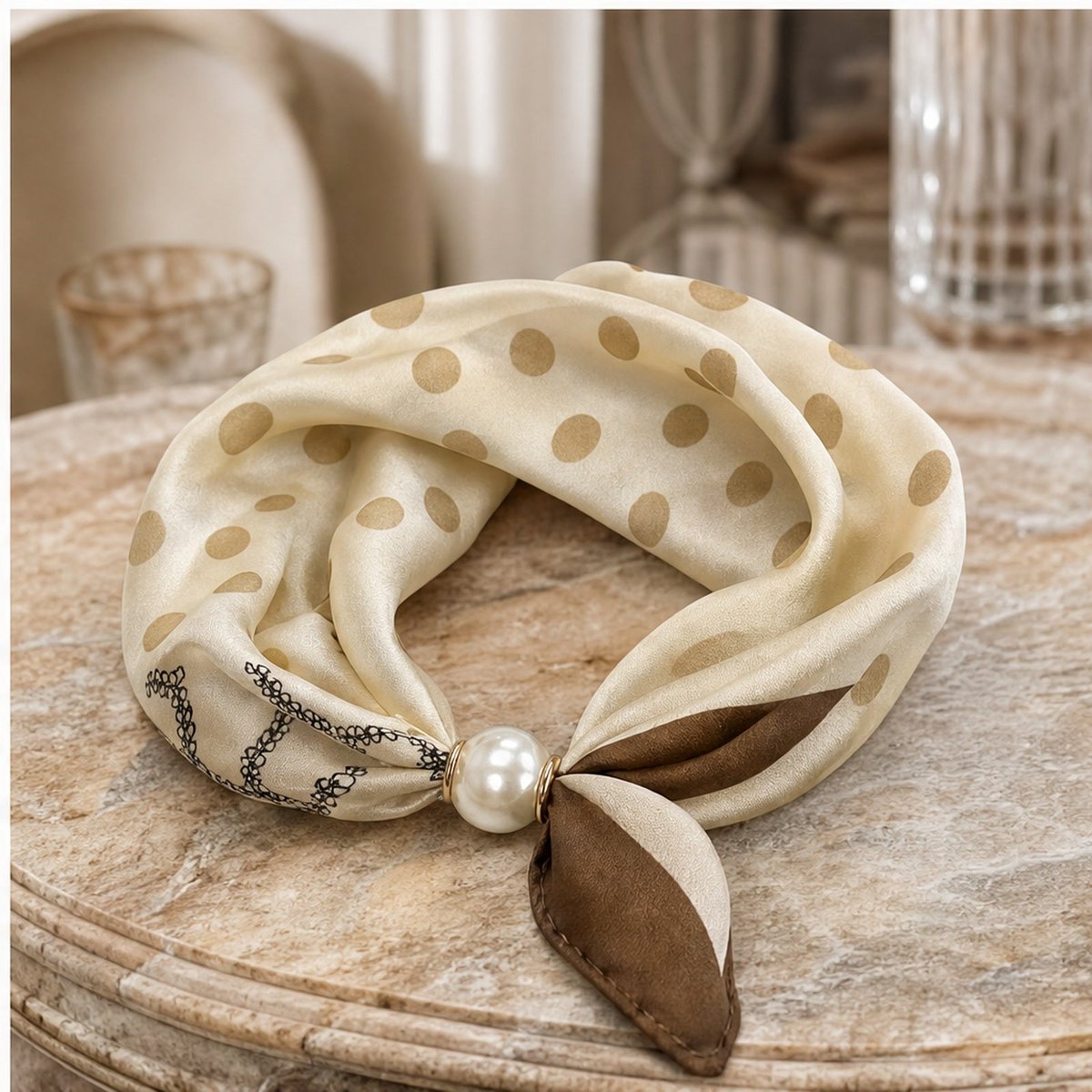 HS Pearl Scarf Dot Print - Multiple Colors