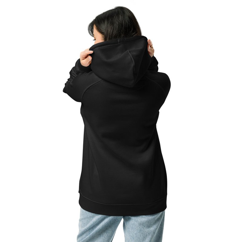 Lipstickjungle unisex økologisk raglan hættetrøje
