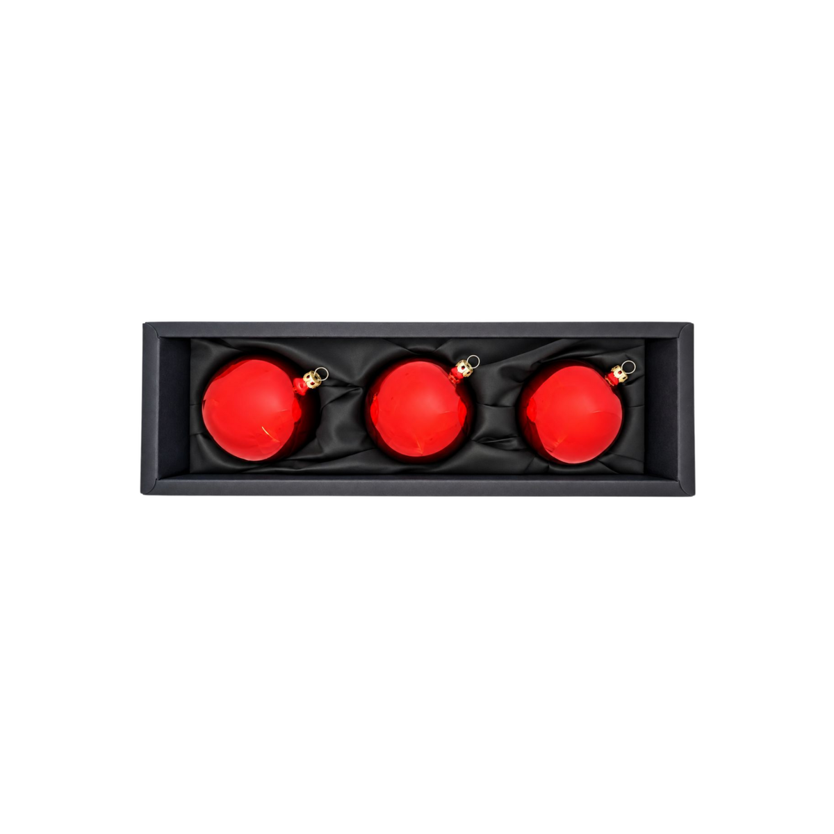 "holy christmas" - 8 cm Christmas balls red high gloss