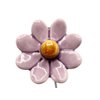Daisy flower ceramic small lilac 3.5 cm