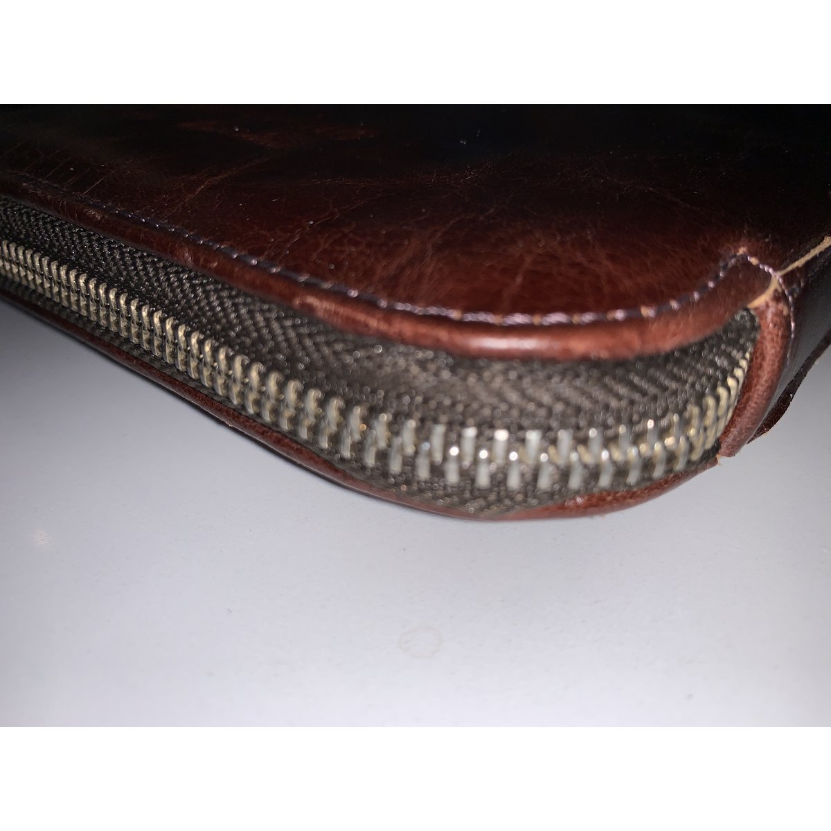 Estuche de viaje de cuero Lena - blanco