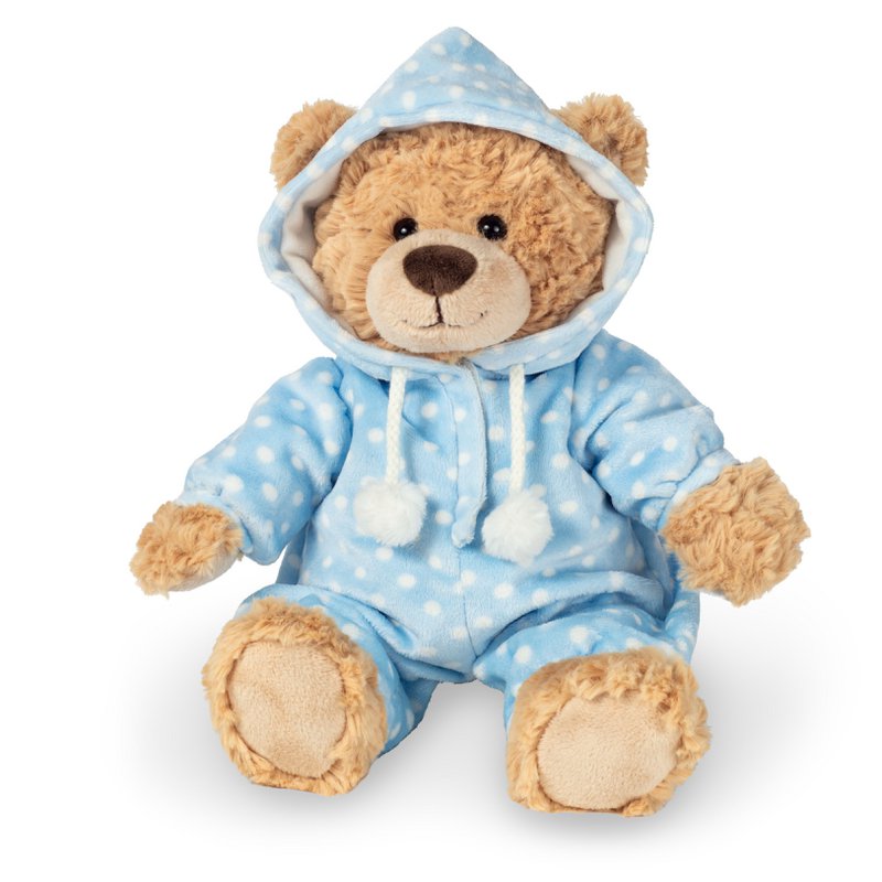 Pyjamasbjørn blå 30 cm - tøjdyr - tøjdyr