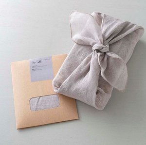 Furoshiki gift wrap - pearl gray