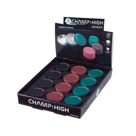 Display 12 x spice mills - 40mm - Rubber
