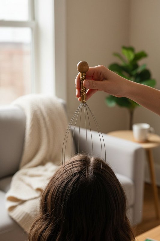 Hovedbundsmassageværktøj - Wire Head Massager Afslapning