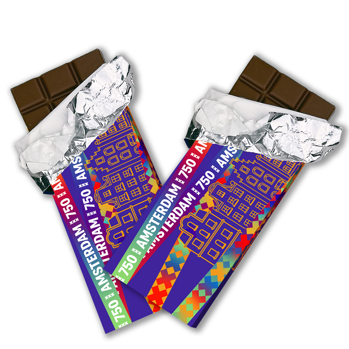 Socola chocolade 100 gram tabletten Amsterdam 750 "ASSORTI" (5x4pcs)