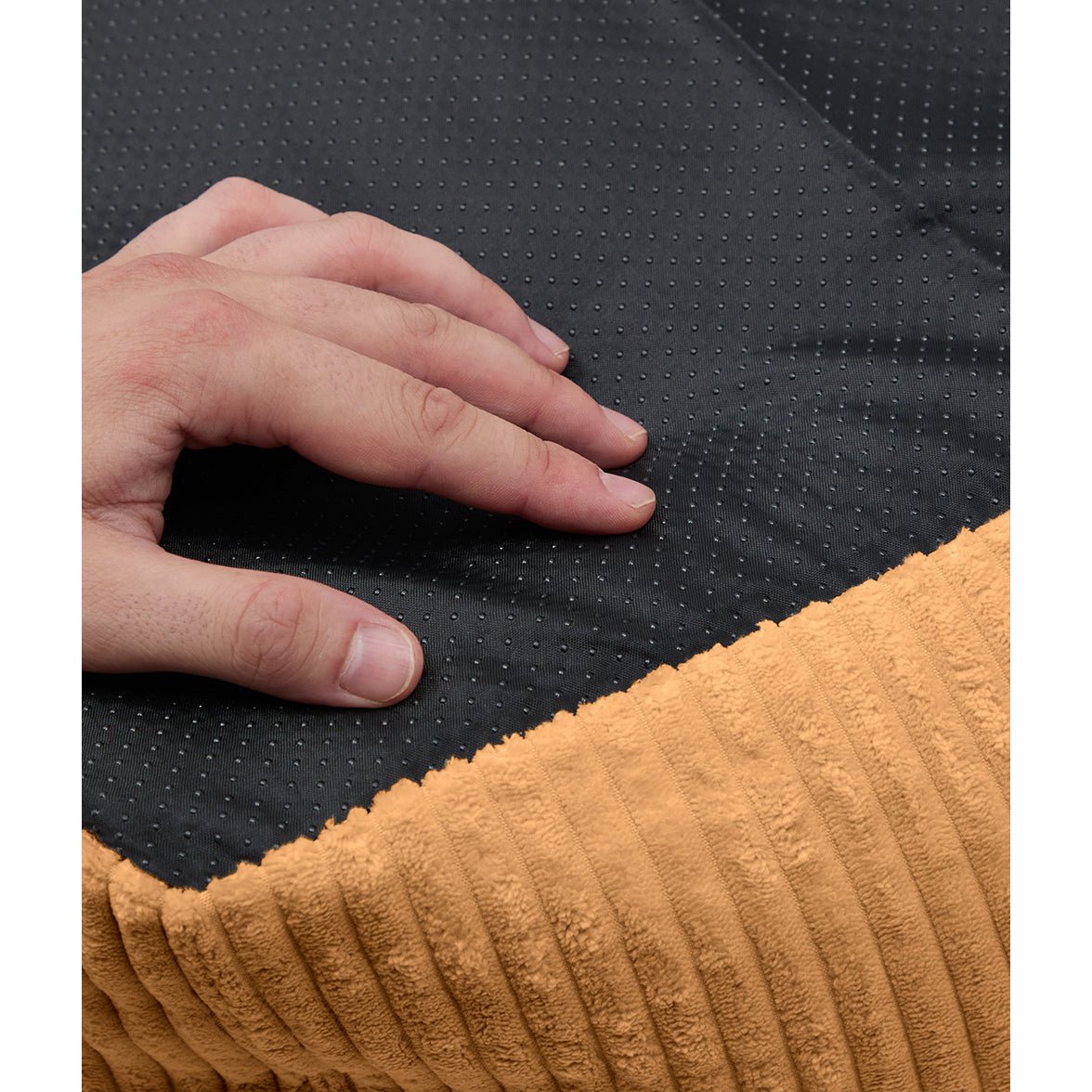Mustard Corduroy Dog Bed, Snozy
