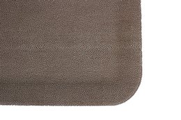 Plateau plat grand simili cuir galuchat marron