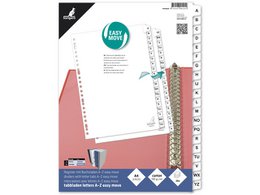 Tabblad Kangaro A4 letters karton 180grs 23. 20dlg wit